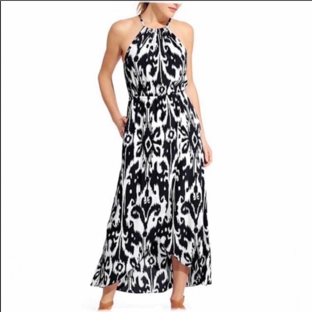 Athleta Ikat Bloom Ripple Maxi Dress